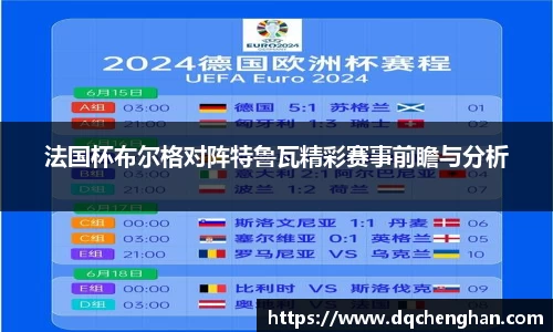 法国杯布尔格对阵特鲁瓦精彩赛事前瞻与分析